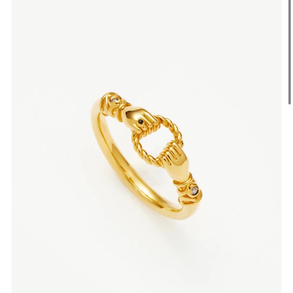 Missoma In good Hands Gold Stacking Ring